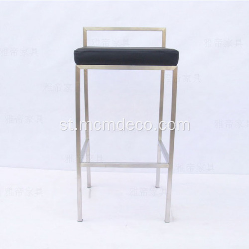 Moralo o Bonolo oa Khoebo Leather Bar Stool